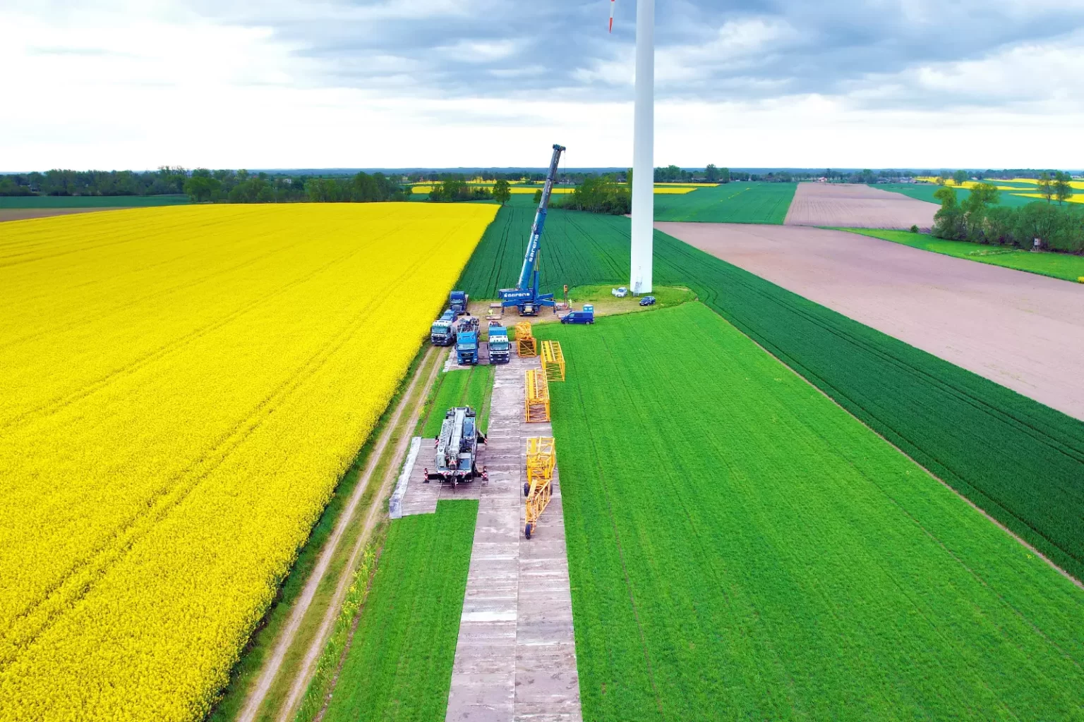 Farma wiatrowa Dobrzyń - droga dojazdowa